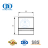 Poignée de porte en acier inoxydable en cuivre de sécurité boutons d'armoire poignées de meubles tirer Kitchen-DDFH058