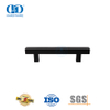 Poignée de traction carrée dos à dos en acier inoxydable pour portes de douche sans cadre en verre lourd-DDPH033-MB