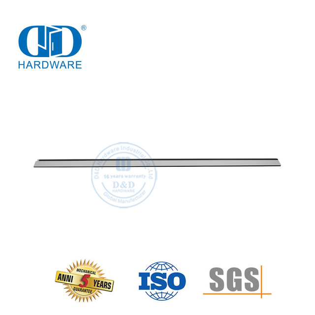 UL Installation facile acoustique automatique à l'épreuve de l'air chaud accessoire de matériel de construction joint inférieur de porte dissimulé en aluminium-DDBS003