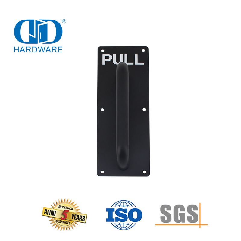 Raccords de quincaillerie en acier inoxydable, plaque de signalisation de porte, Push Pull personnalisé, intérieur résidentiel, poignée de traction de porte en verre-DDPH023