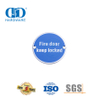 Plaque de signalisation de Type rond d'indication de porte coupe-feu en acier inoxydable, panneau d'avertissement de maintien verrouillé, porte en bois et métal, Signature Plate-DDSP007