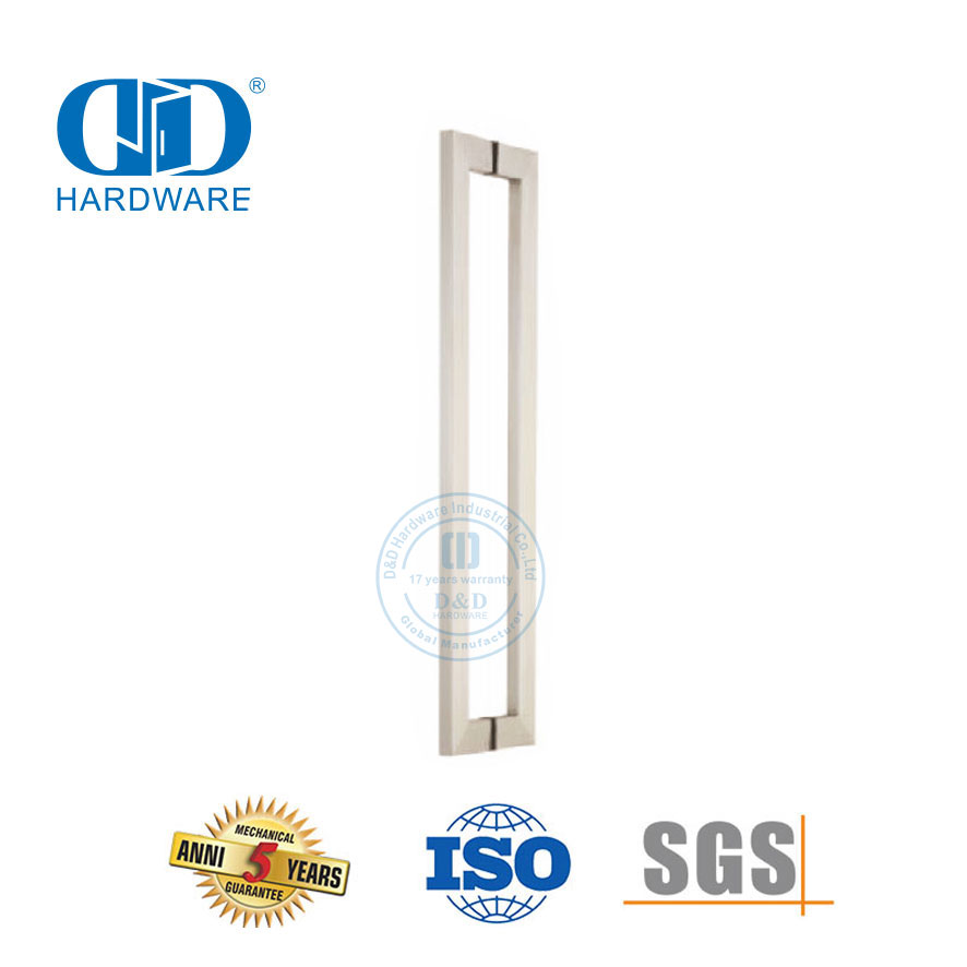 Quincaillerie de porte en acier inoxydable Poignée de traction de porte principale extérieure en verre Allure Pull Handle-DDPH015