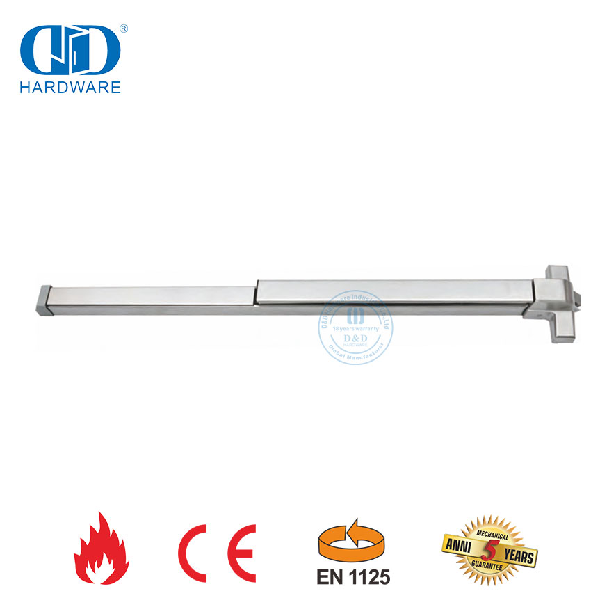 Dispositif de sortie de panique résistant au feu, homologué CE UL, barre de sortie de panique pour porte en métal-DDPD003-CE