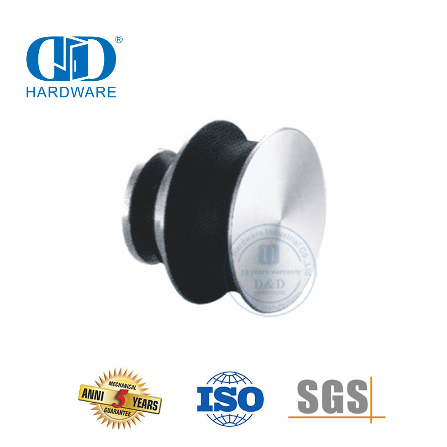 Accessoire de meubles à rouleaux coulissants en acier inoxydable, Tube de porte coulissante, raccord en verre pour salle de bain Door-DDGS107
