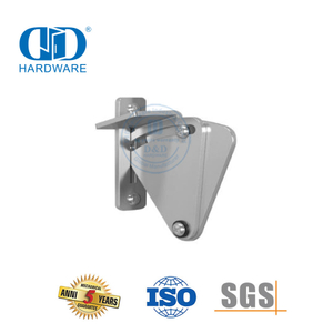 Argent en acier inoxydable Double tête rouleau coulissant grange porte matériel serrure garde grange porte matériel boulon loquet Lock-DDBD129