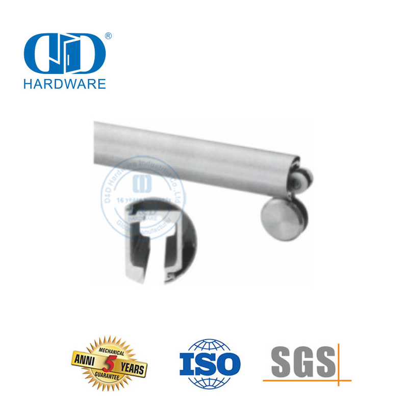 Accessoires en verre de fer d'acier inoxydable porte coulissante accrochant des garnitures de porte de rouleau pour Bathroom-DDGS142