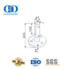 Balustrade en verre sans cadre en acier inoxydable, balustrade, pince en verre, robinet, main courante, support mural-DDHB008