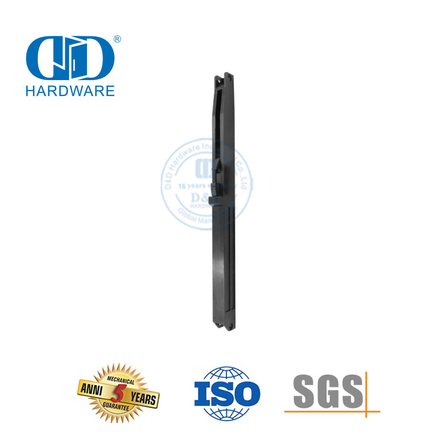 Kit de quincaillerie pour porte de grange noire en acier inoxydable, kit de quincaillerie pour porte de grange à fermeture douce et sans perçage, Kit-DDBD136