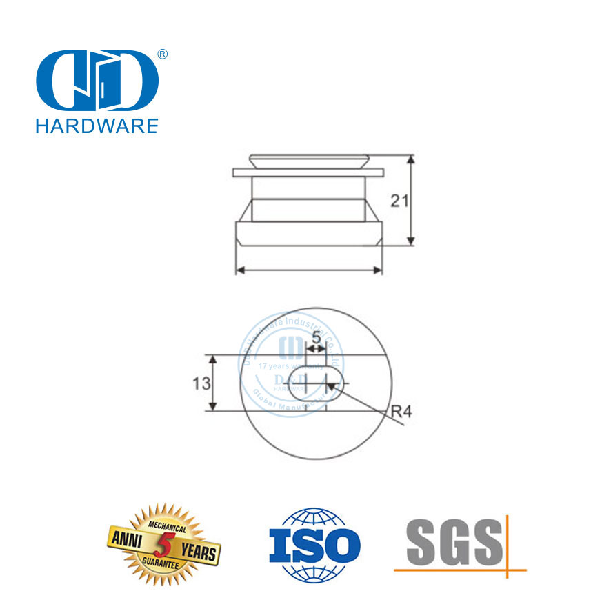 Point de porte coulissante en verre réglable en acier inoxydable, accessoires de serrage fixes, quincaillerie en verre pour meubles Fitting-DDGP019
