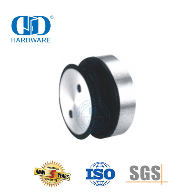 Rouleaux de quincaillerie pour portes coulissantes en acier inoxydable, vente en gros, pour montage de meubles en verre, Hardware-DDGP020