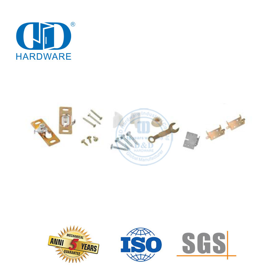 Kits de quincaillerie pour porte de grange coulissante à trois roues en plastique et acier inoxydable, Kits de quincaillerie pour meubles Hardware-DDBD053