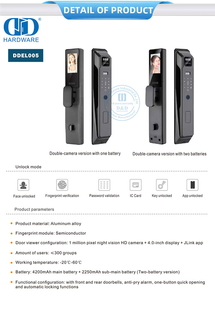serrure de porte intelligente numérique