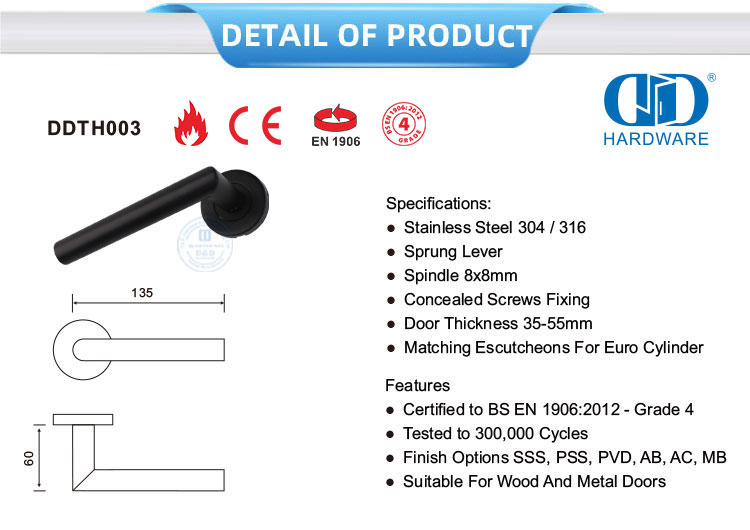 Poign&eacute;es de porte d'entr&eacute;e