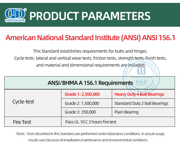 charnière de porte de qualité 2 