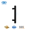 Poignée de traction carrée dos à dos en acier inoxydable pour portes de douche sans cadre en verre lourd-DDPH033-MB