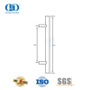 Poignée de porte de salle de bain argentée moderne en acier inoxydable T Bar pour porte en verre-DDPH031-SSS
