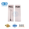 Poignée de traction de signe en acier inoxydable sur plaque, quincaillerie de porte, plaque de signalisation, porte intérieure commerciale, Handle-DDPH023