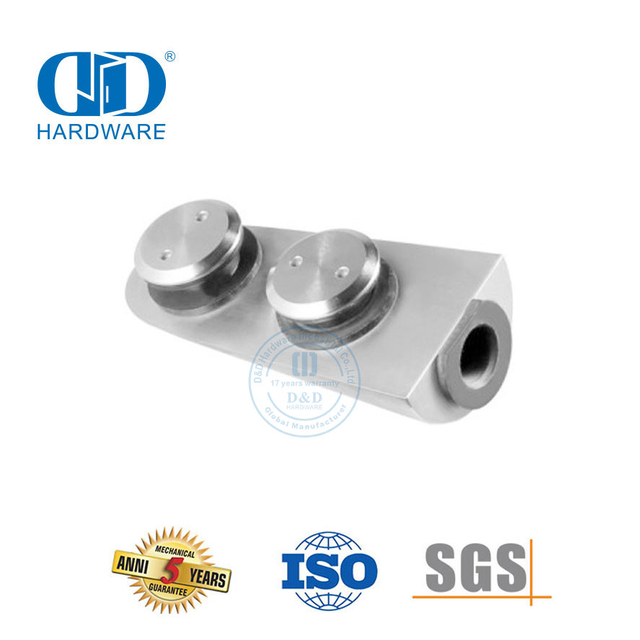 Raccord de fixation en verre Piovt pour porte supérieure robuste en acier inoxydable Pivot-DDGP011