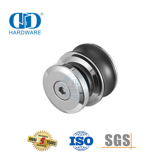 Connecteurs en acier inoxydable, solution intégrée, quincaillerie pour porte coulissante de douche en verre, Fittings-DDSL002-1