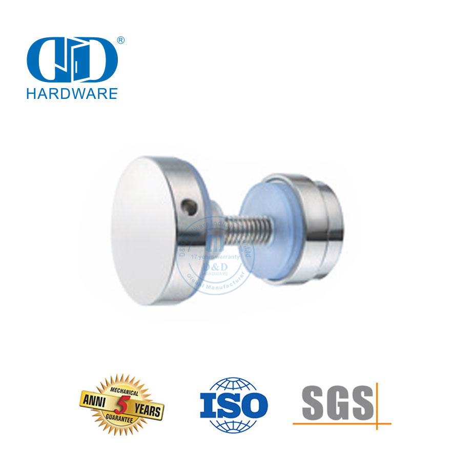 Quincaillerie de porte coulissante en acier inoxydable, accessoire de salle de bains, collier de serrage-DDSL001-4