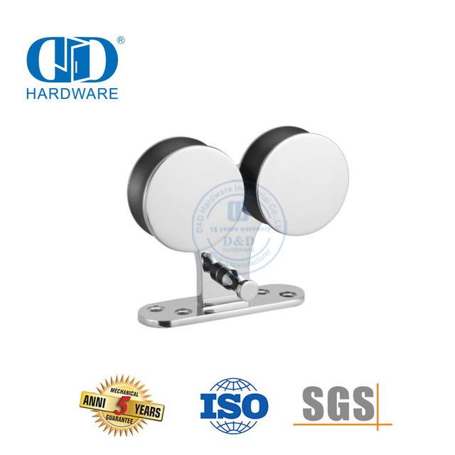 Accessoires efficaces de salle de bains de plaque suspendue d'accessoire en verre d'acier inoxydable pour le Door-DDGS004 coulissant en verre