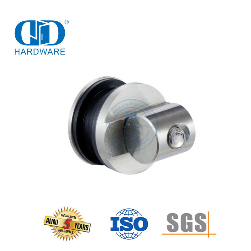 Support de verre à Tube, raccord en verre en acier inoxydable, quincaillerie de porte, accessoires de salle de bains pour Door-DDGS114 coulissante