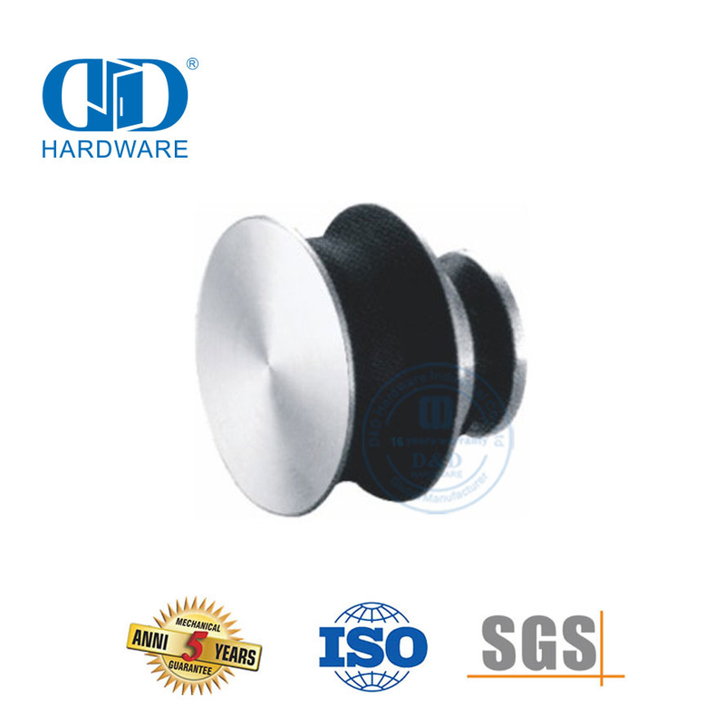 Accessoire de meubles à rouleaux coulissants en acier inoxydable, Tube de porte coulissante, raccord en verre pour salle de bain Door-DDGS107