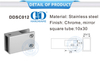 Cloisons de cabine de douche en acier inoxydable, panneau de douche en verre sans cadre, barre de Support Connector-DDSC012