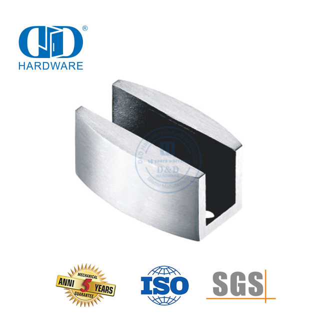 Guide de porte coulissante en acier inoxydable, raccord de porte coulissante en verre, accessoires de meubles de rouleau de porte de douche pour salle de bain et toilettes-DDGS128