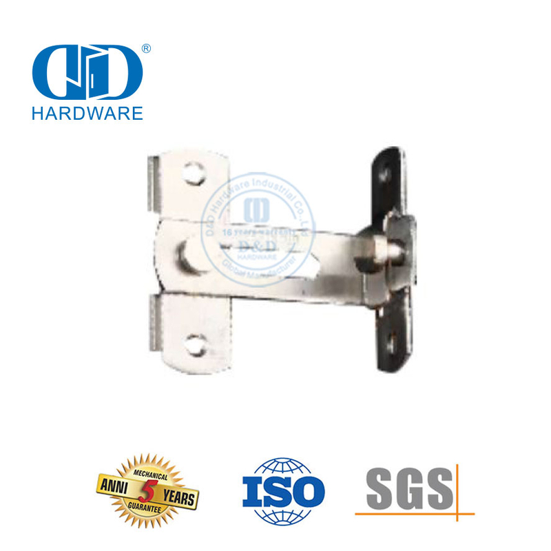 Acier inoxydable cellier extérieur porte extérieure serrure garde manivelle Type hôtel maison sécurité porte Guard-DDDG014