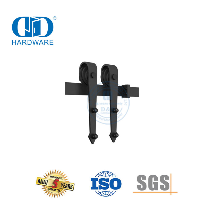 Quincaillerie de porte en acier inoxydable, accessoire de dérivation, quincaillerie de porte de grange, matériel de porte en bois de grange, Hardware-DDBD006