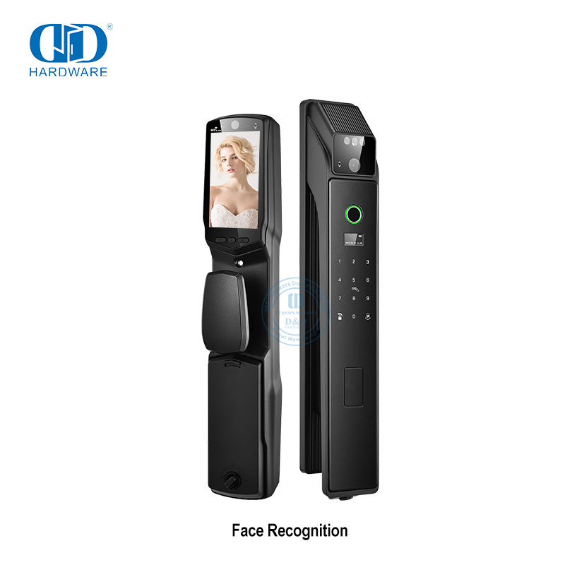 Serrure de porte biométrique intelligente, entièrement automatique, Tuya WiFi, étanche, électronique, numérique, intelligente, à empreintes digitales, pour l'extérieur, Lock-DDEL025