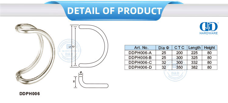 Poign&eacute;e de traction dos &agrave; dos