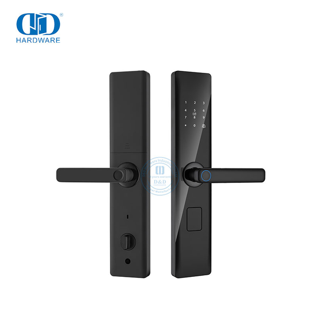 Serrure électronique de maison intelligente d'empreinte digitale de poignée de porte d'entrée avec Screen-DDDL001