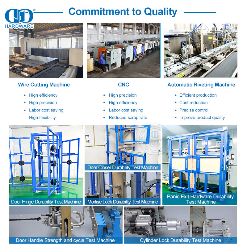Serrure à mortaise américaine certifiée UL pour porte intérieure d'entrée-DDAL04