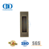 Quincaillerie de meubles en acier inoxydable, poignée de traction de porte carrée affleurante de 102 mm-DDFH009-B