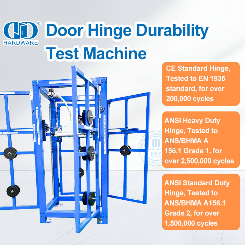 Charnière de porte intérieure commerciale robuste BHMA ANSI Grade 1 pour l'Arabie Saoudite-DDSS001-ANSI-1-5x4.5x4.8mm