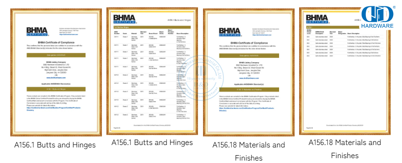 Charni&egrave;re de porte BHMA