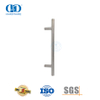 Poignée de porte de salle de bain argentée moderne en acier inoxydable T Bar pour porte en verre-DDPH031-SSS