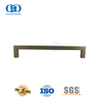 Poignée de traction de luxe en acier inoxydable avec barre carrée en laiton antique pour porte en bois-DDPH034-AB