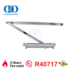 Quincaillerie en aluminium Certification UL Résistance au feu Contrôle réglable Contrôle arrière Ferme-porte intérieur résidentiel hydraulique-DDDC054