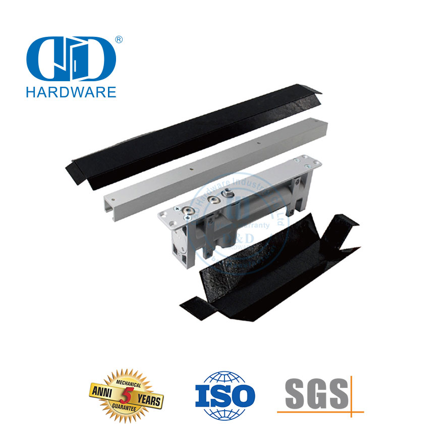 Kits de Protection de ferme-porte dissimulés à basse pression, haute Performance, bande de joint en caoutchouc, charnière intumescente Pad-DDIG003