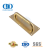 Plaque de signalisation de porte dorée en acier inoxydable, accessoire de quincaillerie de porte, poignée de traction de porte en métal et en bois Commercial-DDPH023