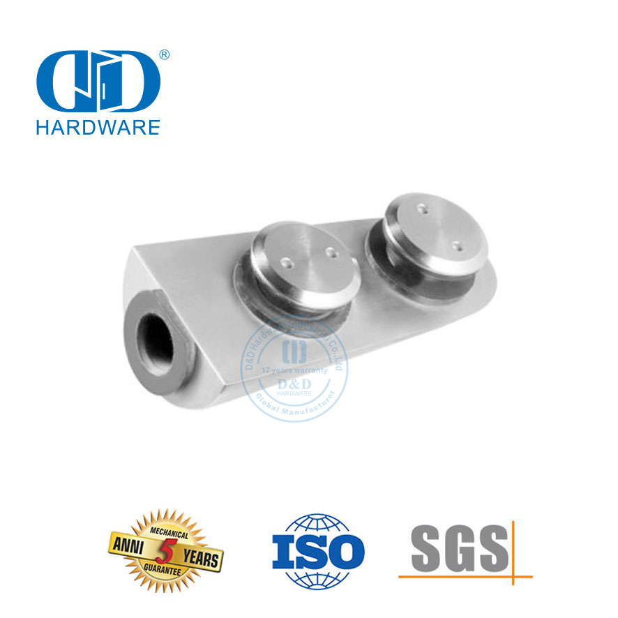 Raccord de fixation en verre Piovt pour porte supérieure robuste en acier inoxydable Pivot-DDGP011