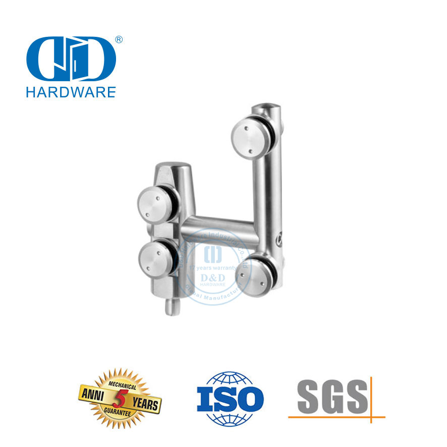 Pivot de porte en verre en acier inoxydable, accessoire de meubles, Pivot supérieur, porte coulissante, Hardware-DDGP006