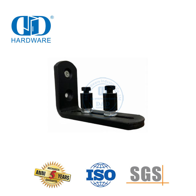 Kit Double silencieux en acier inoxydable, quincaillerie pour porte de grange coulissante, ensemble de quincaillerie pour porte de grange robuste, Kit de rails-DDBD077