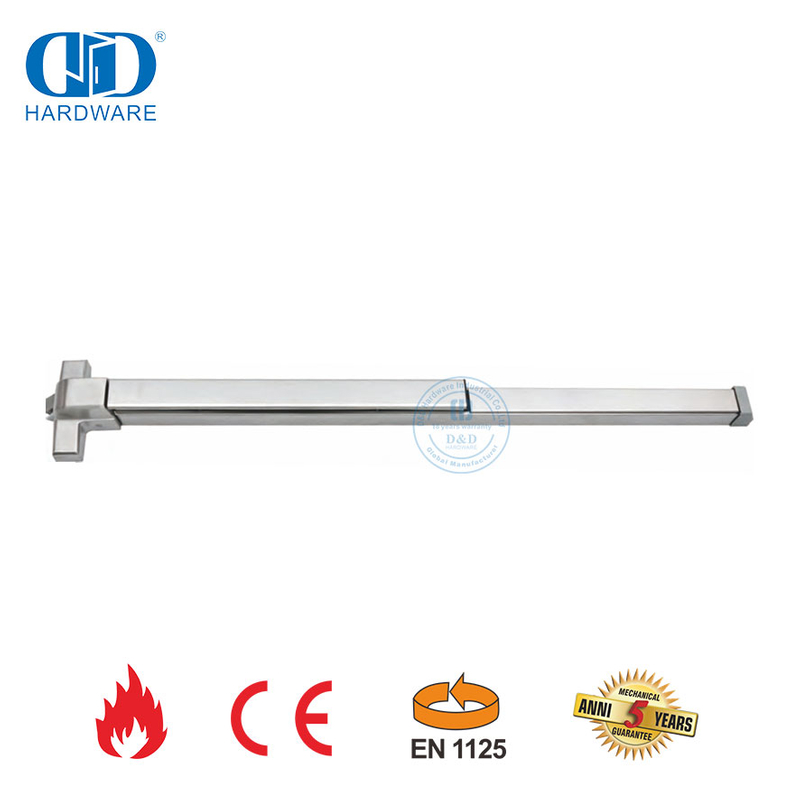 Dispositif de sortie de panique résistant au feu, homologué CE UL, barre de sortie de panique pour porte en métal-DDPD003-CE