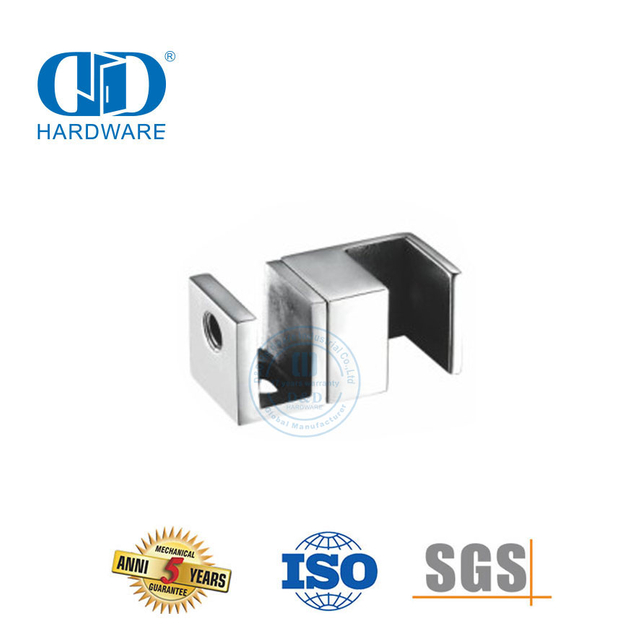 Quincaillerie de porte coulissante de douche en acier inoxydable, quincaillerie de connecteur en verre, Fitting-DDSL002-6