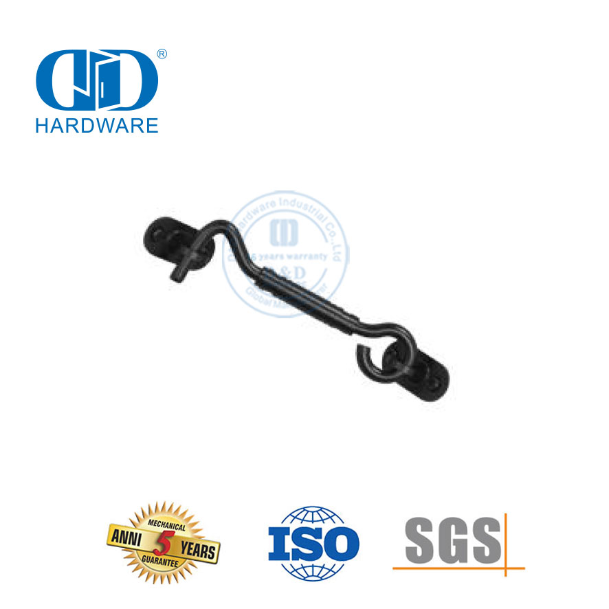 Matériel de sécurité en acier inoxydable garde porte coulissante de grange crochet serrure accessoire de porte garde de porte de grange Lock-DDBD131