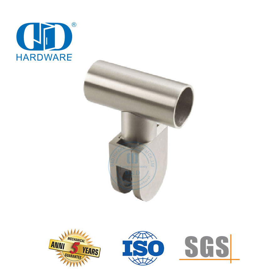 Connecteur d'angle de mur en verre en acier inoxydable, pince supérieure en verre, Clip d'angle de Tube, Connector-DDWC003 en verre